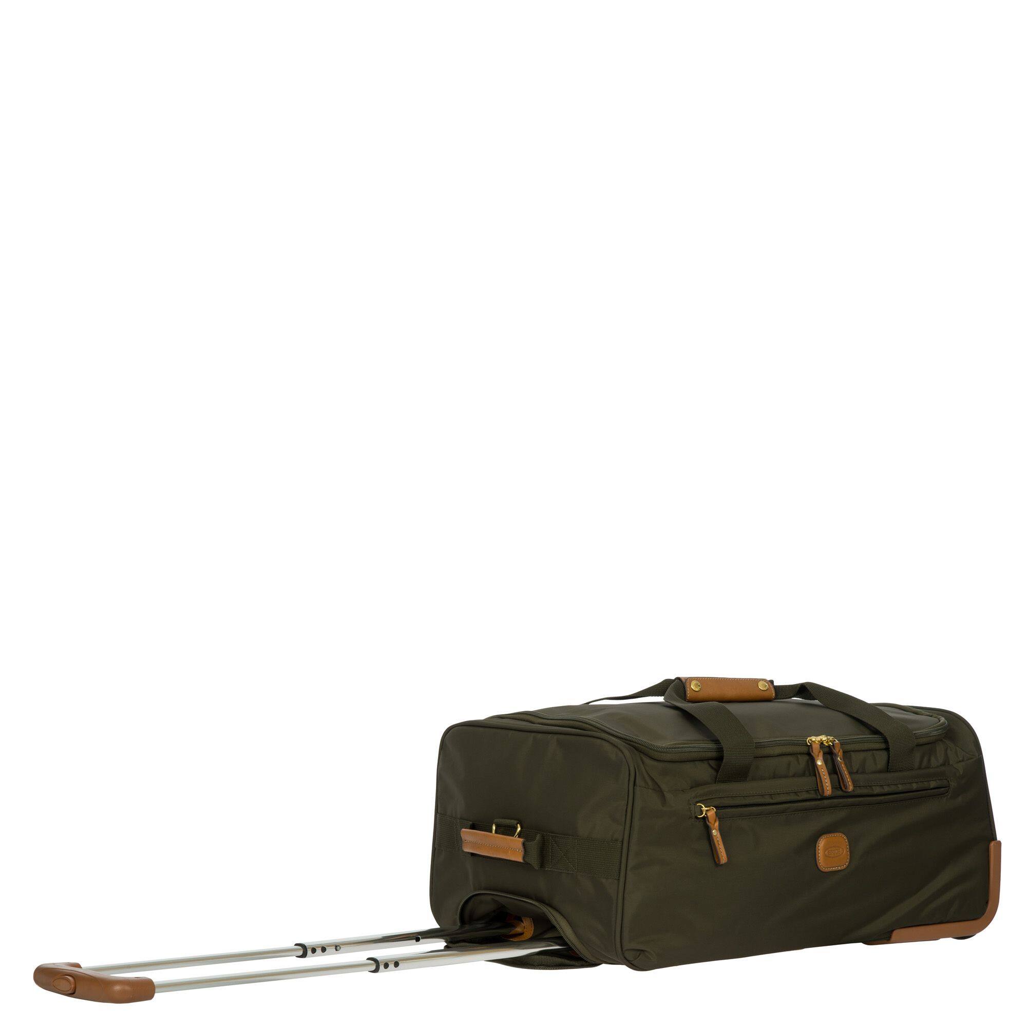 Angle. Bric's - X-Bag 21" 2-Wheel Wheeled Duffel Bags, Olive - Olive.