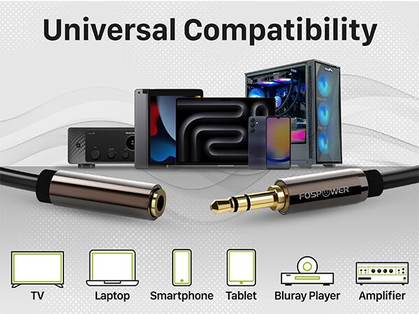 Universal Compatibility FOSPOWER TV Laptop Smartphone Tablet Bluray Player Amplifier