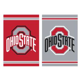 Evergreen Enterprises - Ohio State Buckeyes 12.5" x 18" Double-Sided Embossed Suede Garden Flag - Multicolor
