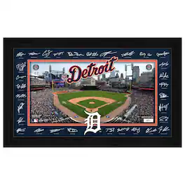 Highland Mint - Detroit Tigers 12" x 20" 2026 Signature Field Photograph - Facsimile Signatures - Multicolor