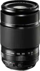 Front. Fujifilm - Fujinon XF 55-200mm f/3.5-4.8 R LM OIS Telephoto Zoom Lens for Select X-Series Cameras - Black.