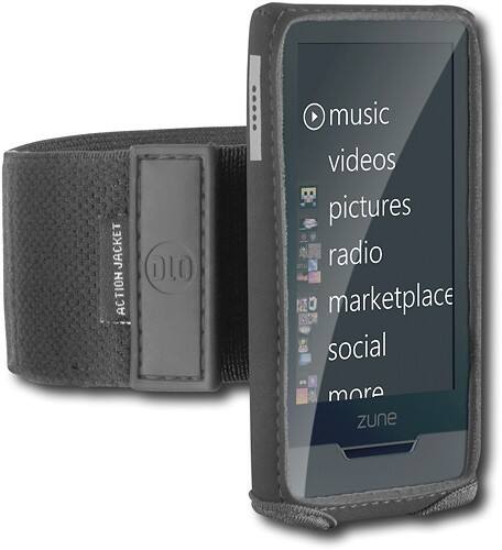 Angle Standard. DLO - Action Jacket for Microsoft Zune HD - Black.