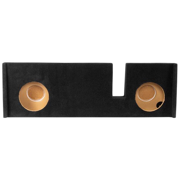 Left. NVX - 2009-2018 Ford F-150 Extended Cab - Custom-Fit Empty Dual 12" Sealed Subwoofer Enclosure - Black.