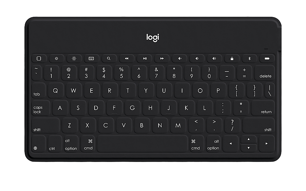 fællesskab chokolade romantisk Logitech Keys-To-Go Keyboard for iPhone, iPad, and Apple TV with Durable  Spill-Proof Design Black 920-006701 - Best Buy