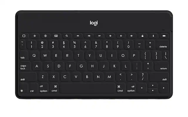logi keyboard with the letters A to Z and numbers 1 to 9.