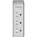 Front. Belkin - 3-Outlet/2-USB Surge Protector - Gray.