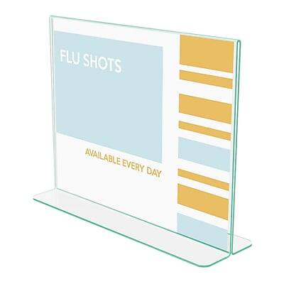 Deflecto - Superior Image Horizontal Document Holder, 11" x "8.5", Table Top Acrylic - Clear