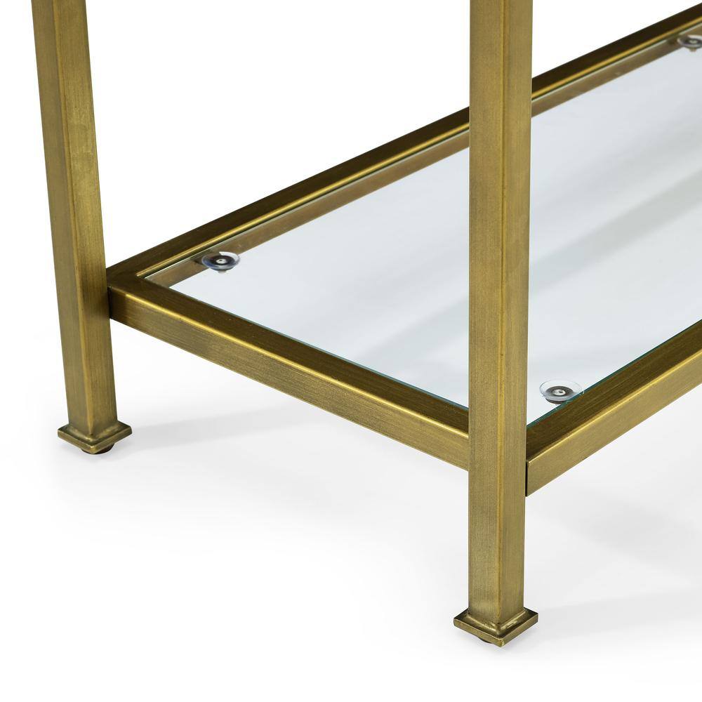 Left. Crosley Furniture - Aimee Entryway Console Table - Soft Gold.