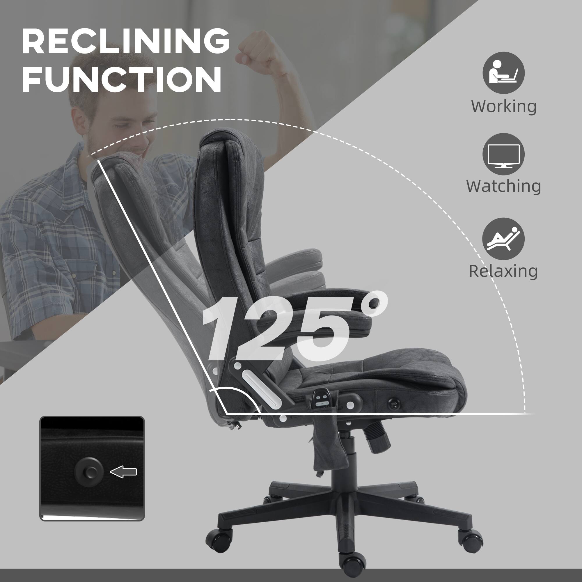 RECLINING FUNCTION Working Watching Relaxing 125