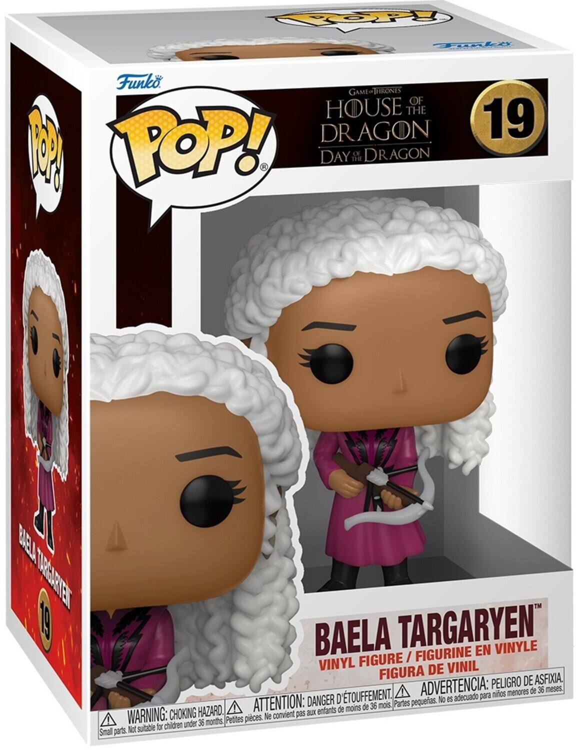 TOOPPL Taple W Funko GAME THRONES OF HOUSE THE DRAGON M POP! - DAY THE OF DRAGON 19 BAAT U TABANTEN 9 BAELA TARGARYEN FIGURINE EN VINYLE FIGURE / VINYL DE VINIL FIGURA ASFIXIA ADVERTENCIA: PELIGRO DE menores de 36 meses. D'TOUFFEMENT. adecuado para nios ATTENTION: DANGER pequeias. No es de 36 mois. Partes HAZARD. enfants de moins WARNING: CHOKING Ne convient pas aux 36 months Petites pieces. Not suitable for children under Small parts