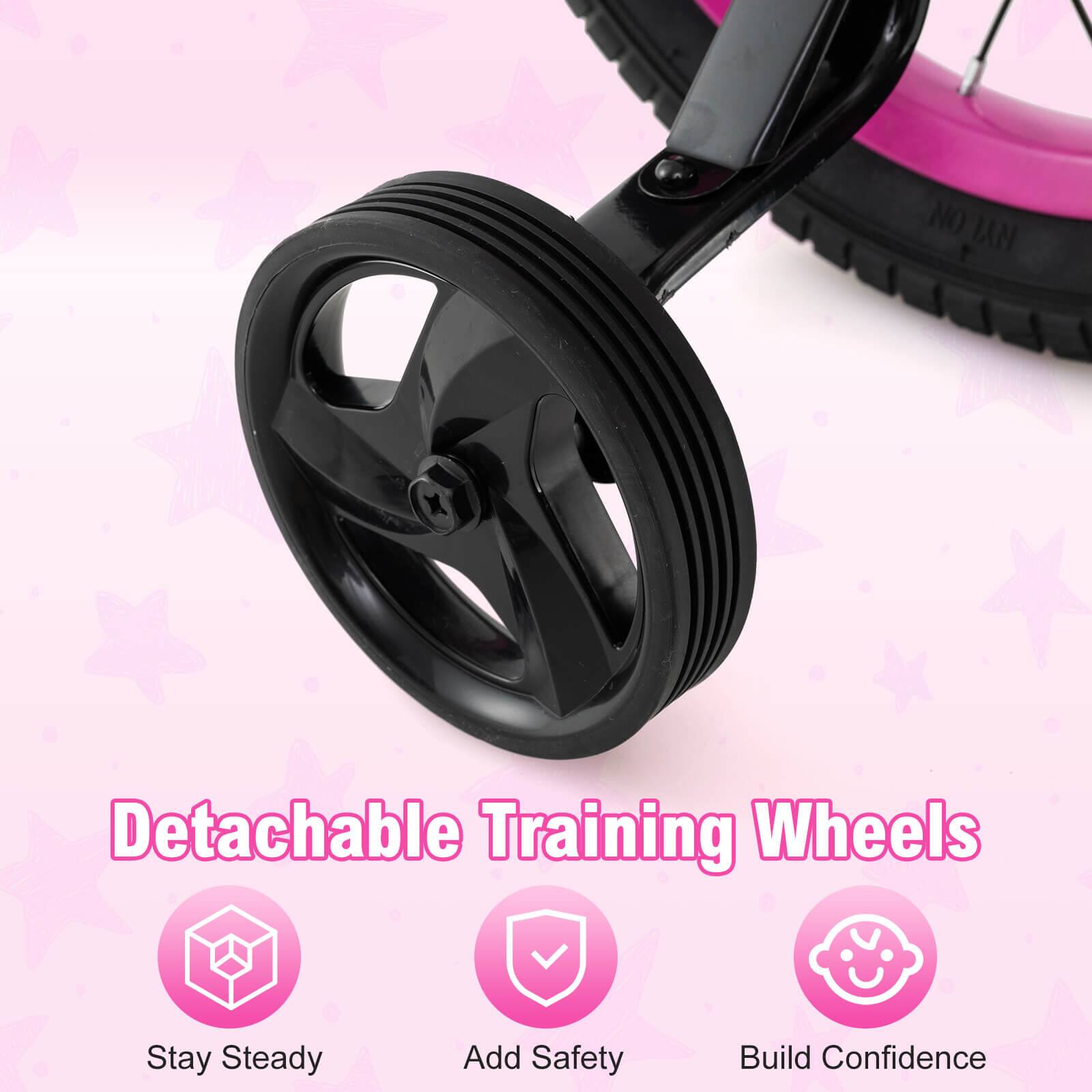 Detachable Training Wheels

Stay Steady  
Add Safety  
Build Confidence