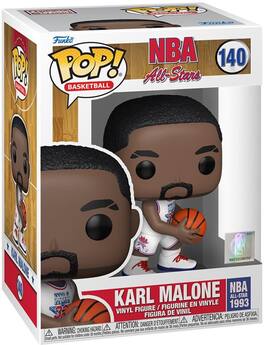 Funko - POP! NBA: Legends -Karl Malone (WhiteAllStarUni1993) - COLLECTIBLES - Multicolor