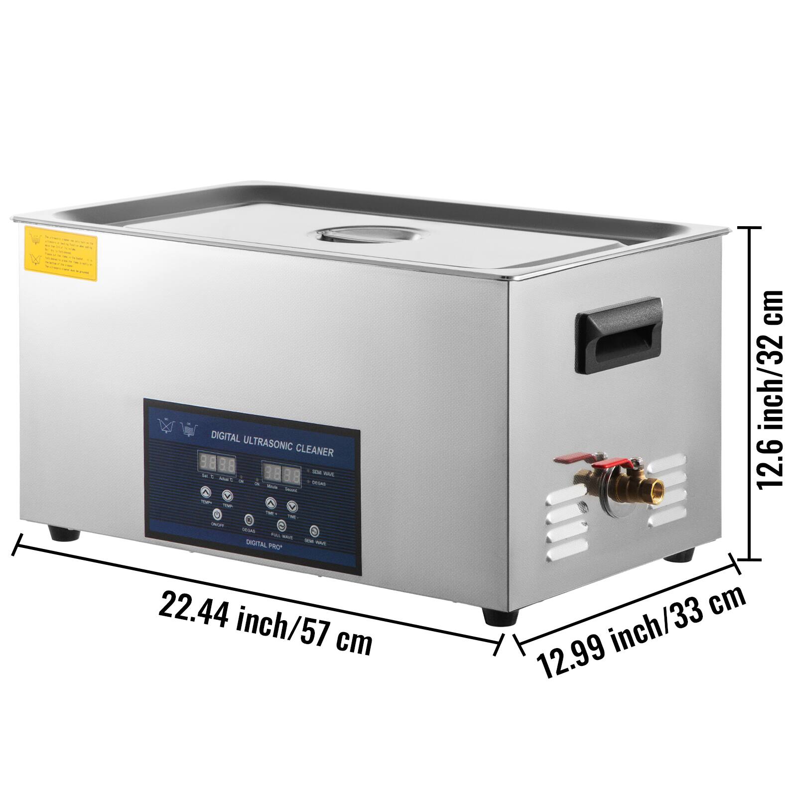 DIGITAL ULTRASONIC CLEANER  
SKIM BAC  
SP TML  
OVER 100g MAX  
DIGITAL 888 MAKE PRO*  
22.44 inch/57 cm  
12.6 inch/32 cm  
12.99 inch/33 cm