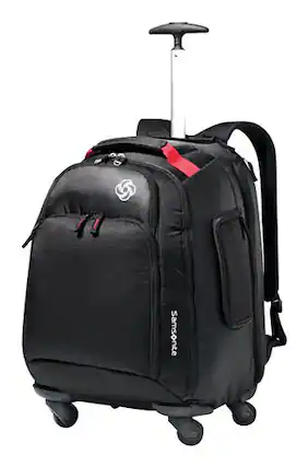 Front. Samsonite - MVS Spinner Backpack for 15.6" Laptop - Black.