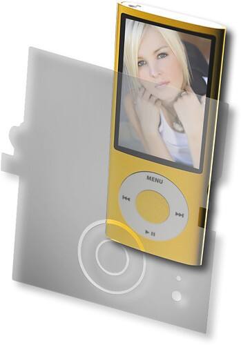 Front Standard. ZAGG - InvisibleSHIELD for 5th-Generation Apple® iPod® nano - Clear.