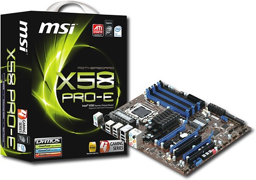 Best Buy: MSI ATX Desktop X58 Pro-E Intel® Core™ i7 Motherboard