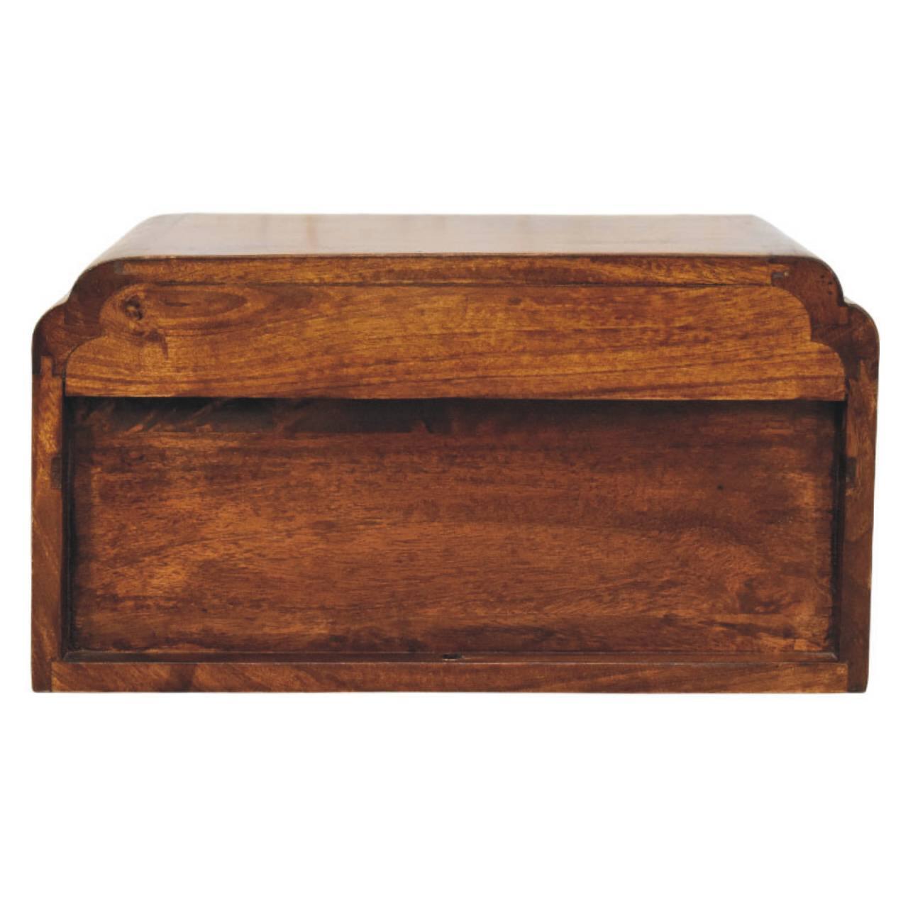 Back. Artisan Furniture - Artisan Furniture Solid Wood Avora Wall-Mounted Chestnut Bedside - Brown.