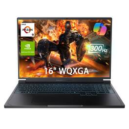Thunderobot - Radiant S 16 16" WQXGA Laptop - AMD Ryzen 9 7945HX - 32GB RAM - 2TB SSD - NVIDIA GeForce RTX 5060 - RGB Backlit KB - Black