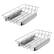 Alt View 11. TRINITY - PRO EcoStorage 10" Sliding Drawer 2-Pack Chrome - Chrome.