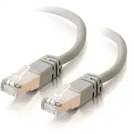 Cables to Go - C2G-10ft Cat5e Molded Shielded (STP) Network Patch Cable - Category 5e for Network Device - RJ-45 Male - RJ-45 - Gray