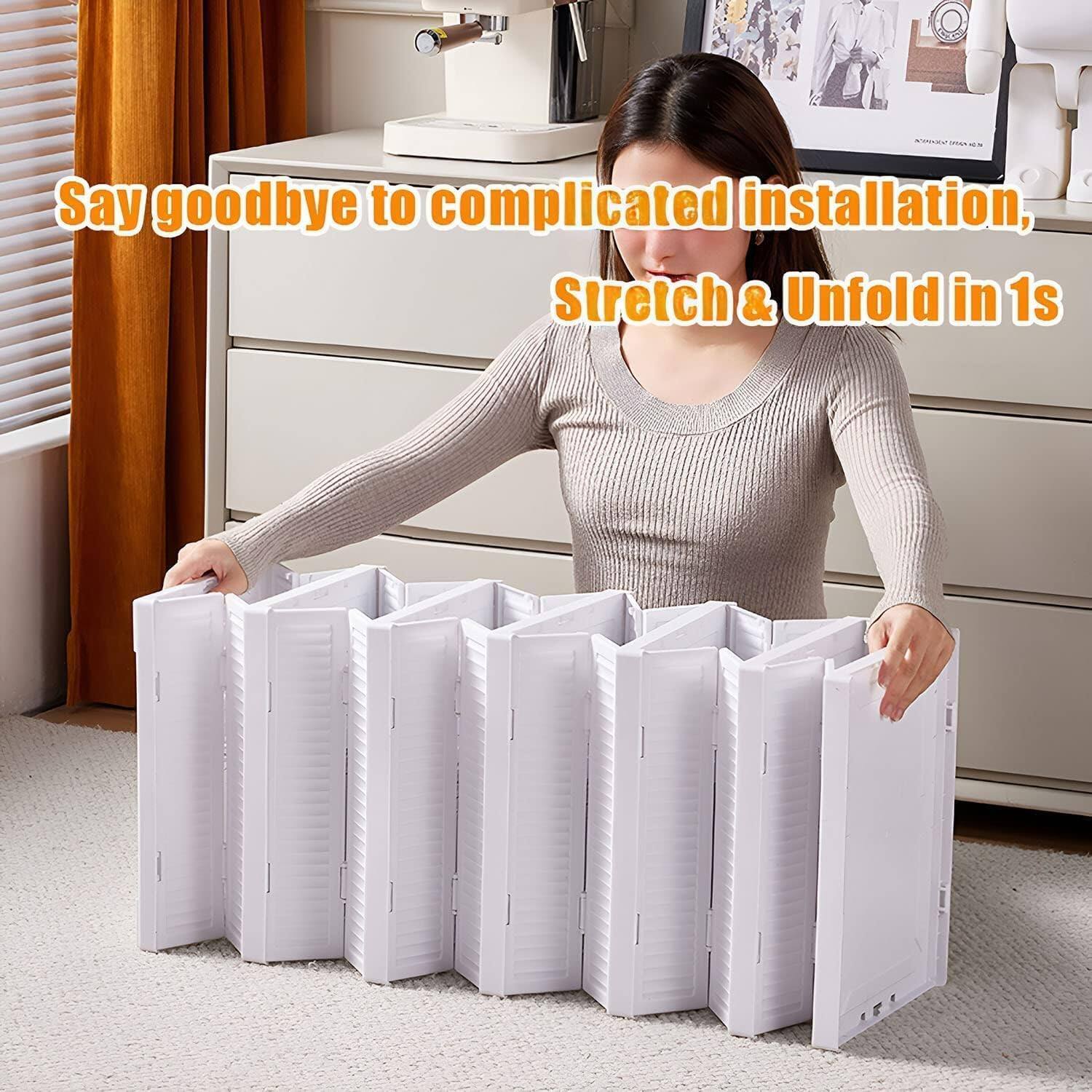 Say goodbye to complicated installation, Stretch & Unfold in 1s