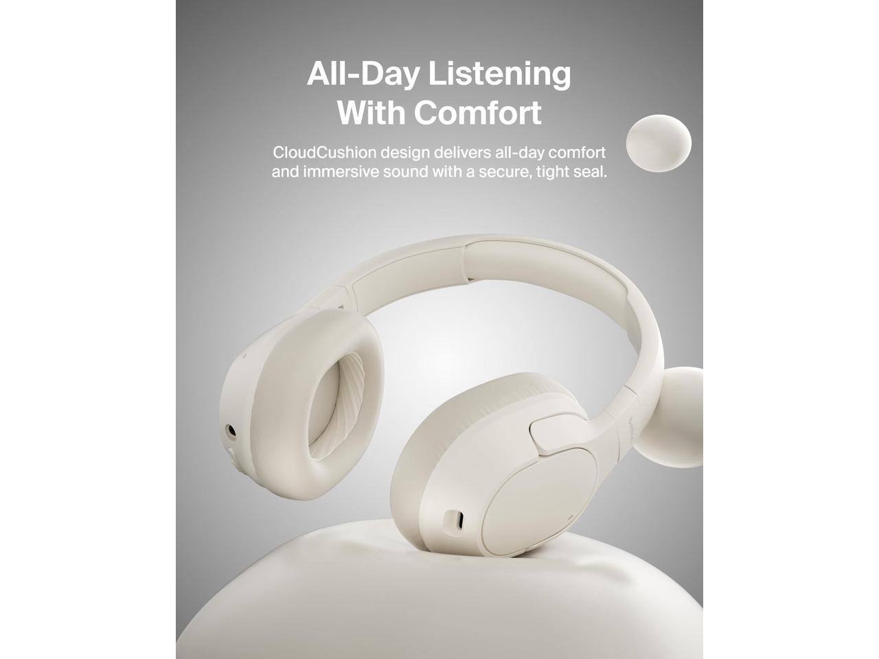 All-Day Listening With Comfort

CloudCushion design delivers all-day comfort and immersive sound with a secure, tight seal.
