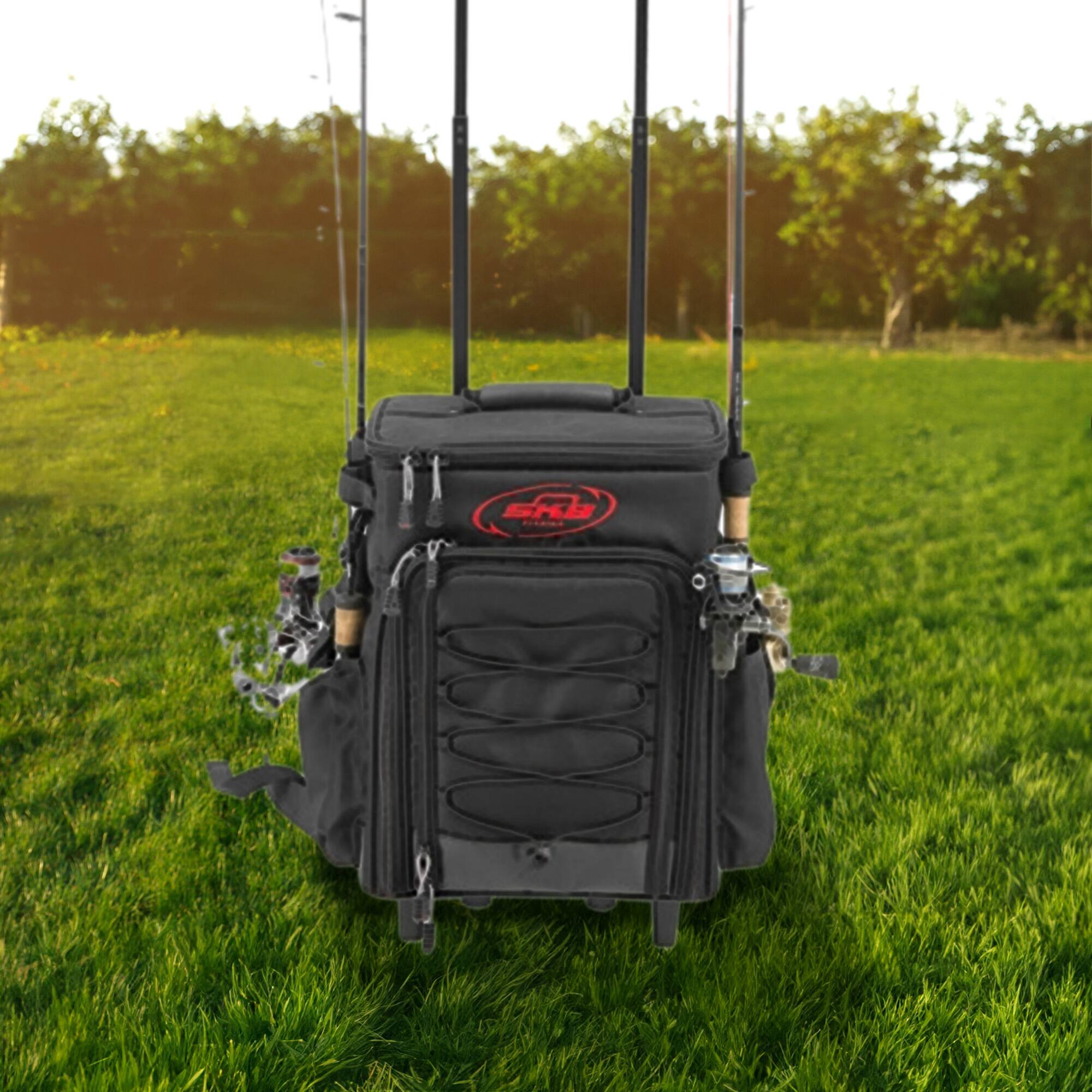 Alt View 2. SKB - SKB Tak-Pak Backpack with Wheels, Removable Straps, and Retractable Pull Handle - Black.