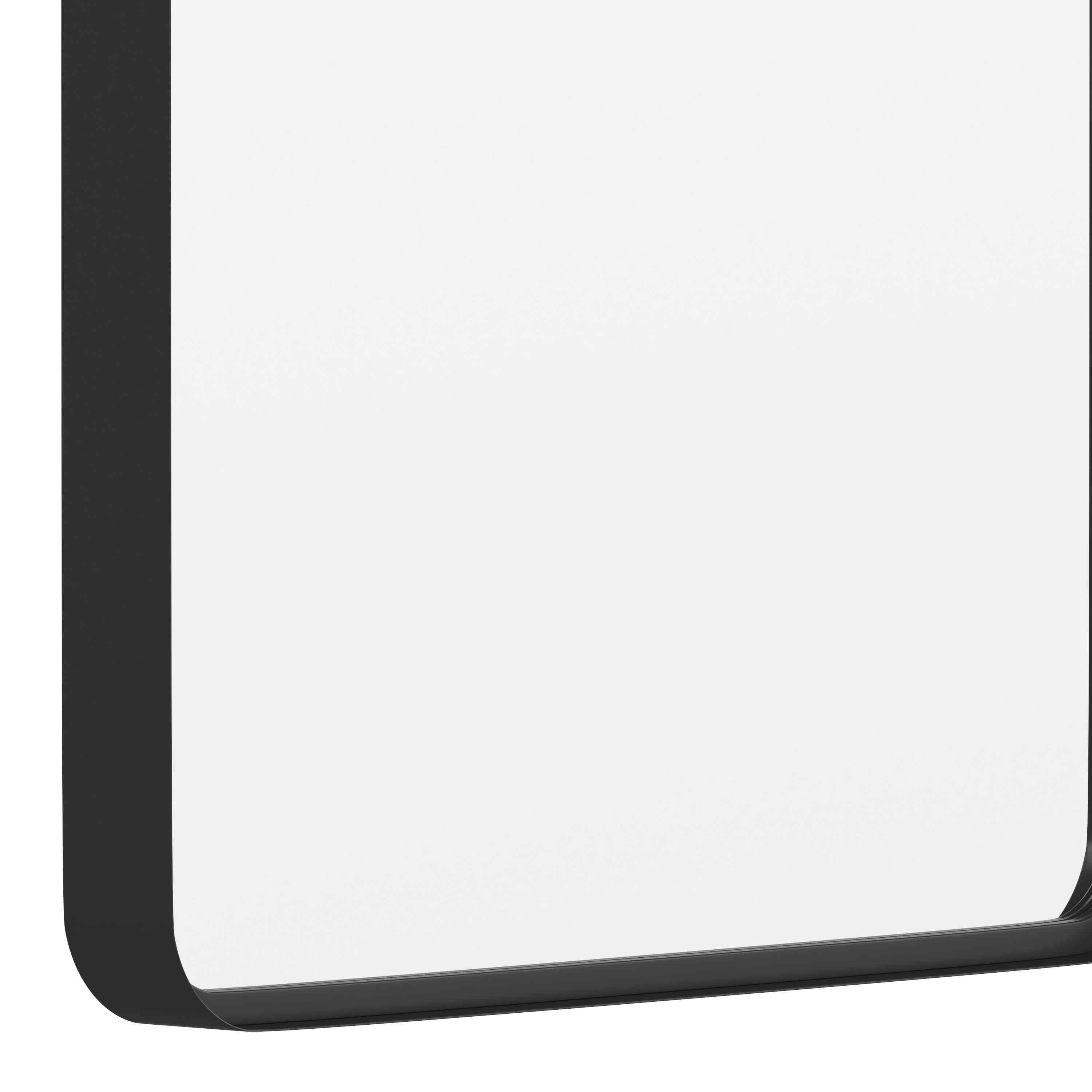 Alt View 10. Emma + Oliver - Afsin Wall Mirror with Silver Backed Glass for Clarity for Entryways, Bathrooms & More - Black.