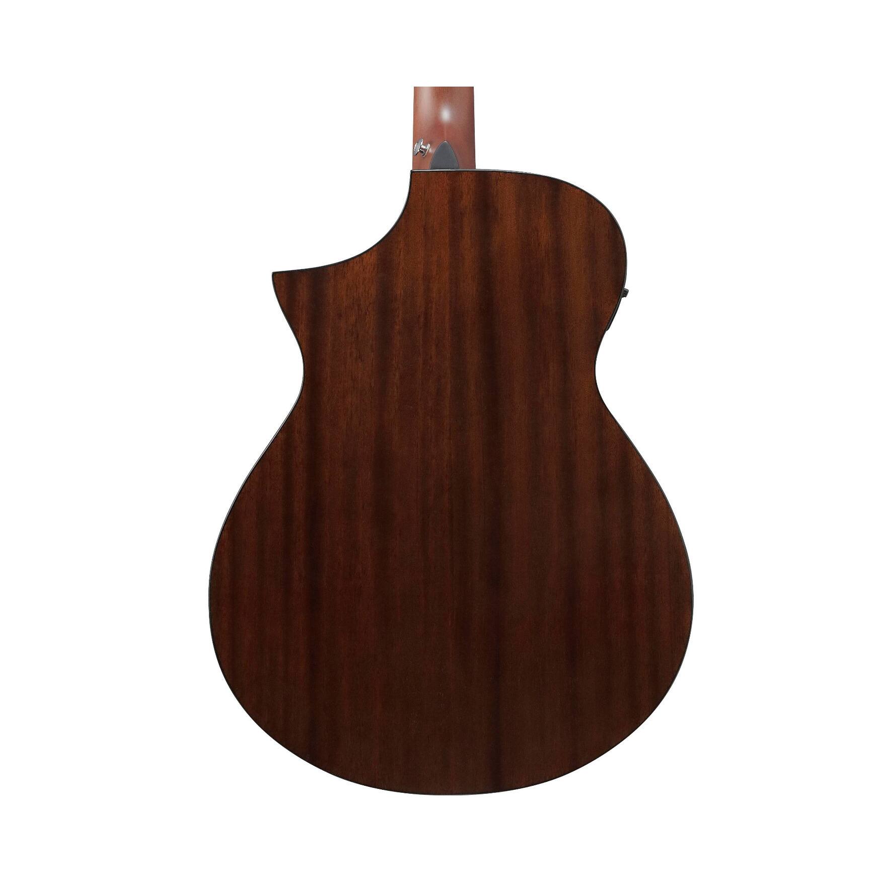 Back. Ibanez - Ibanez AEWC16QA 6-String Acoustic-Electric Guitar (Transparent Emerald Burst).