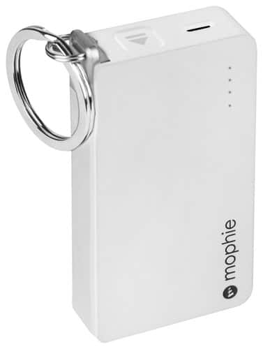 Front. mophie - Juice Pack Reserve Micro External Battery - White.