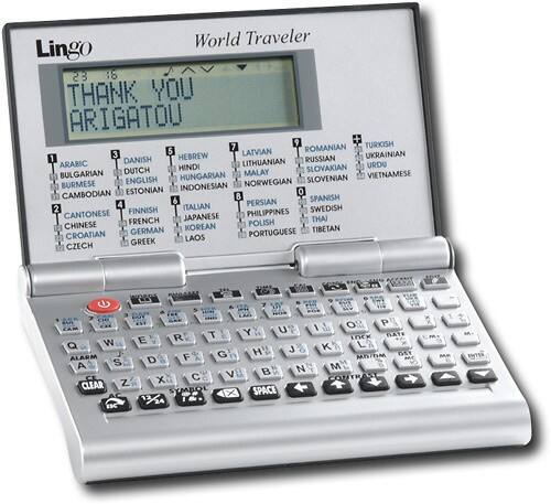 Angle Standard. Lingo - World Traveler 44-Language Translator.
