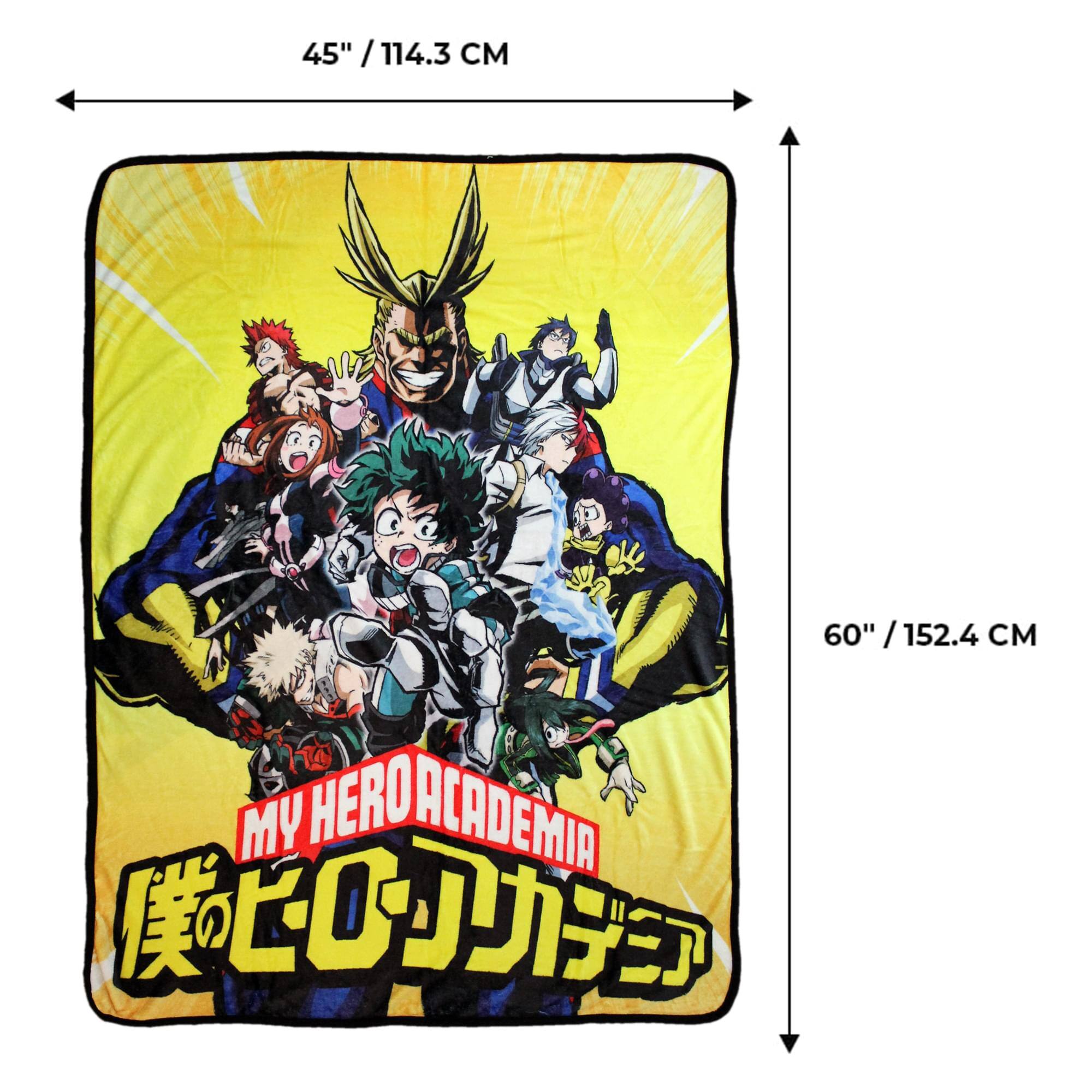 45" / 114.3 CM  
60" / 152.4 CM  
MY HERO ACADEMIA