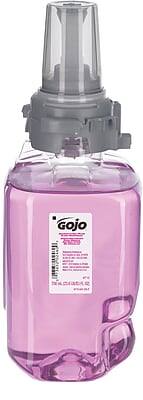 Front. GOJO - Antibacterial Foaming Hand Soap Refill for ADX 7 Dispenser, 700 ml, Plum Scent - Clear.
