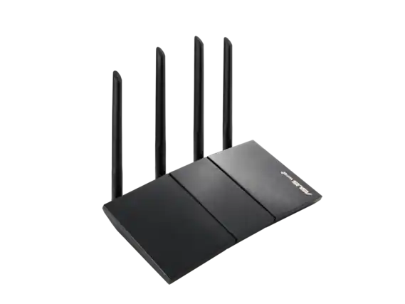 Front. ASUS - ASUS RT-AX3000S WiFi 6 Router with Instant Guard, Parental Control, VPN, AiMesh.