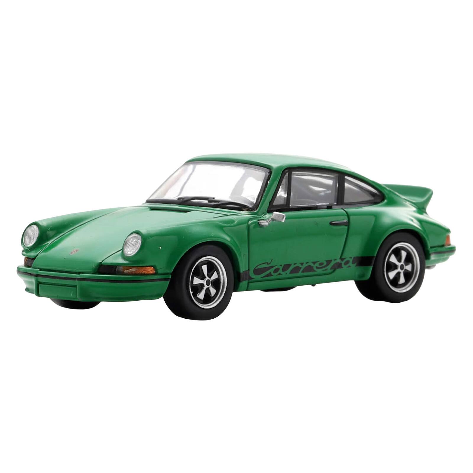 Alt View 3. Spark - 1973 Porsche 911 Carrera RSR 2.8 Green with Black Stripes 1/64 Model Car by Spark.