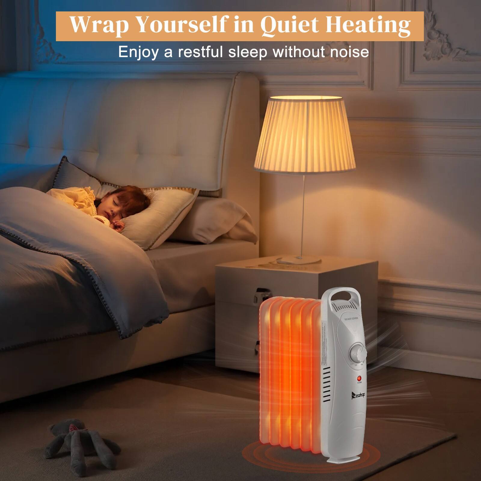 Wrap Yourself in Quiet Heating  
Enjoy a restful sleep without noise