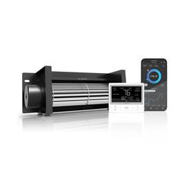 AC Infinity - AIRBLAZE T10, Fireplace Blower 10" with Temperature Controller