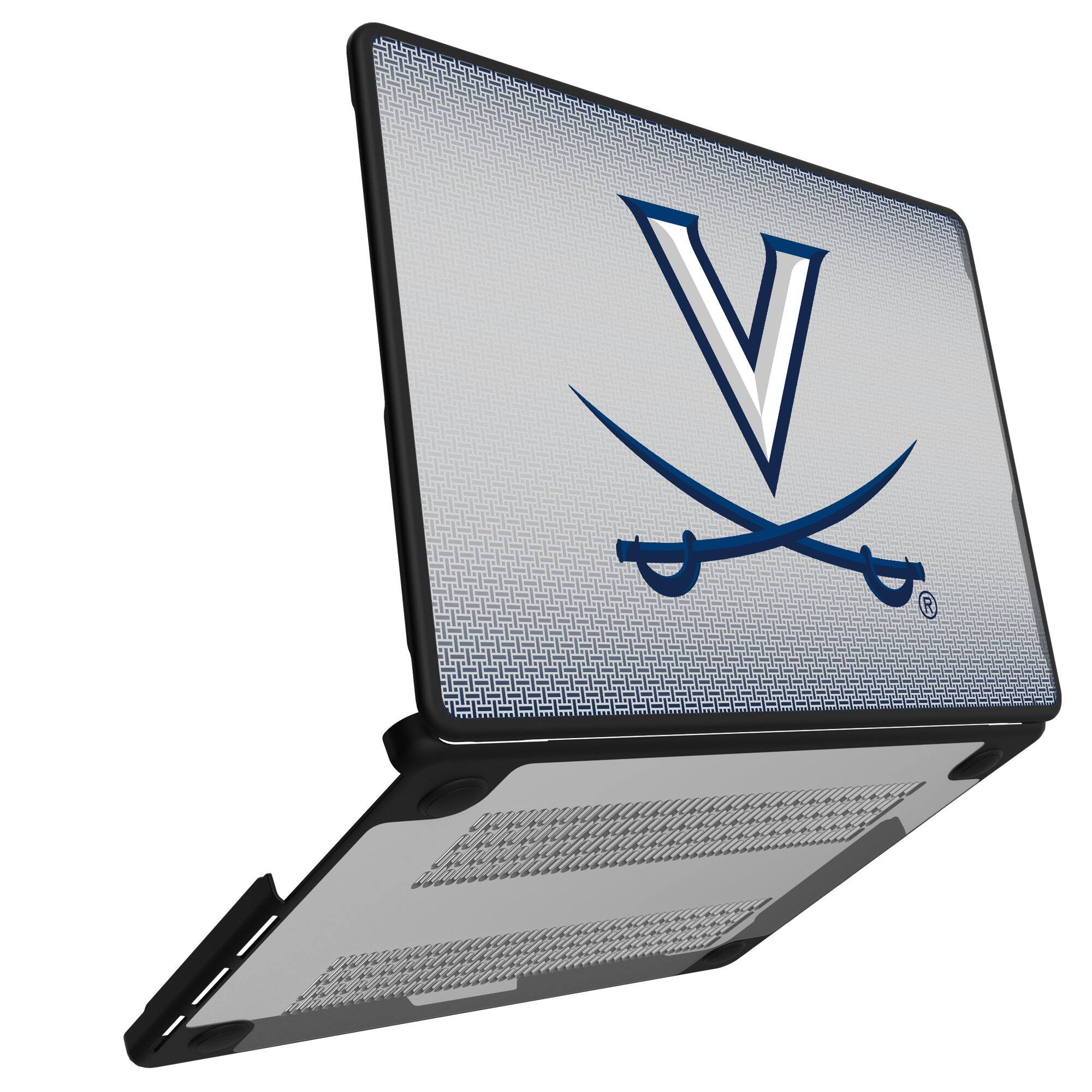 Alt View 1. Keyscaper - Virginia Cavaliers Linen MacBook Case - Pro 16 in - Multicolor.