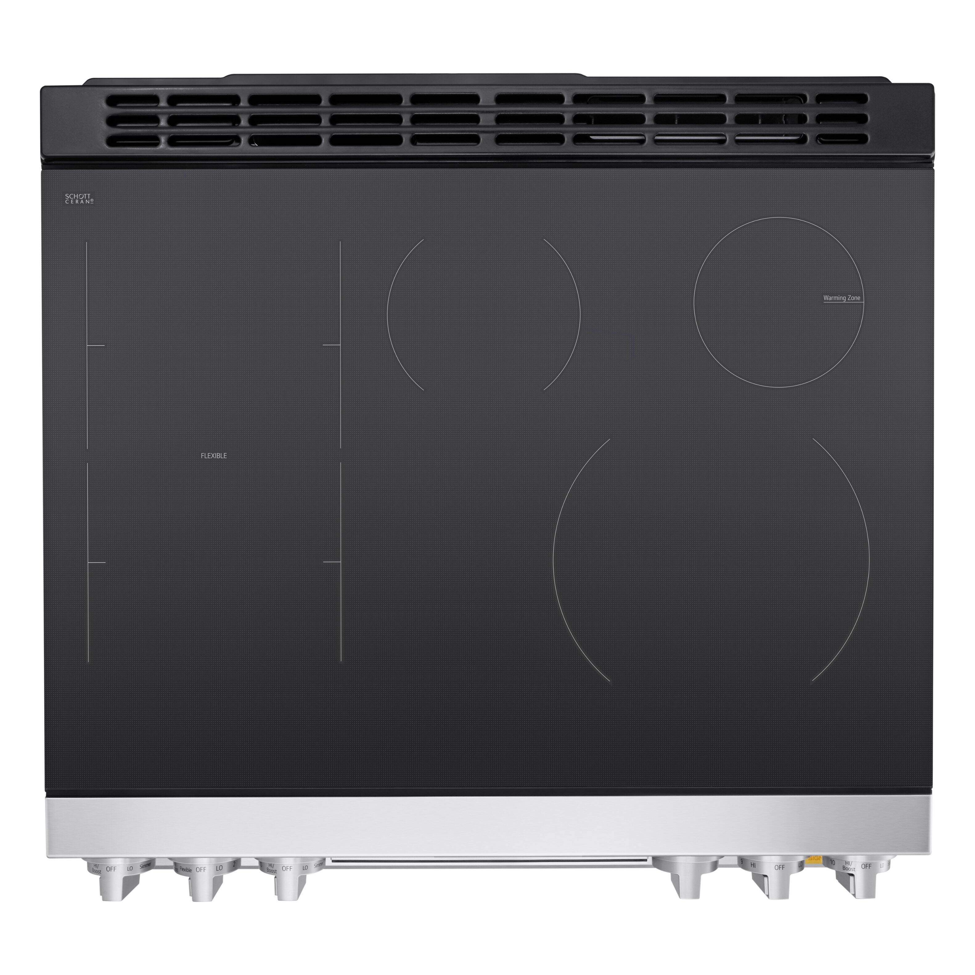 The text on the image reads:

- "SCHOTT
  CRYSTALLINE"

- "FLEXIBLE"

- "Warming Zone"