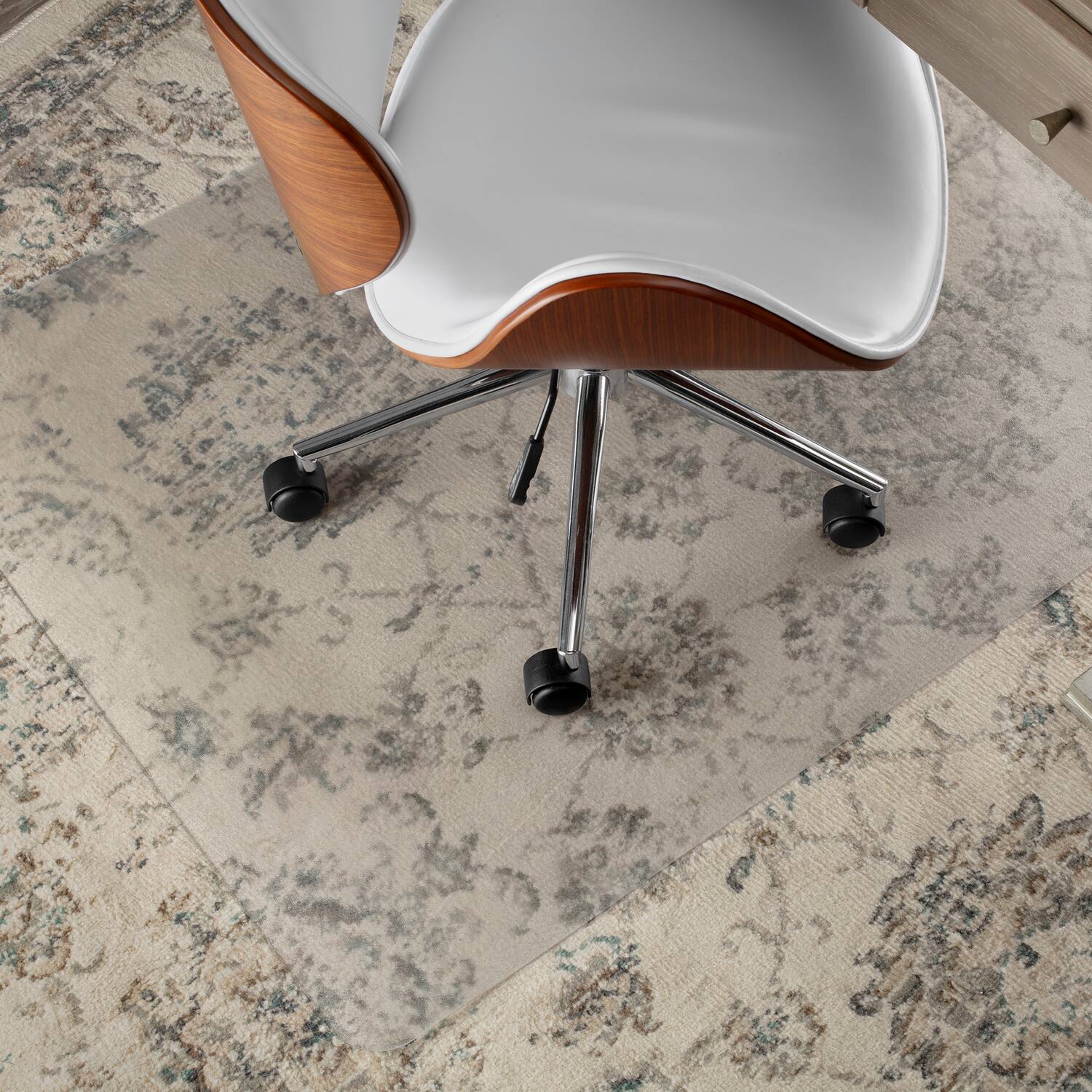 Alt View 6. Deflecto - Deflecto SuperGrip Multi-surface Chair Mat - Clear.