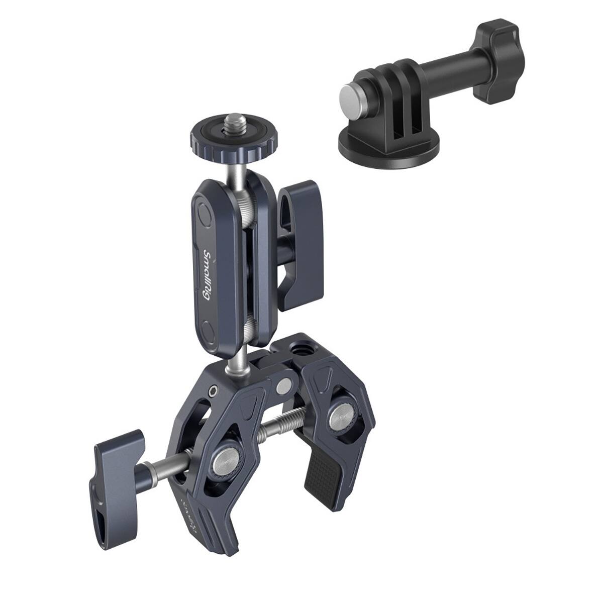 Front. Smallrig - SmallRig Crab-Shaped Super Clamp with Ball Head Magic Arm.