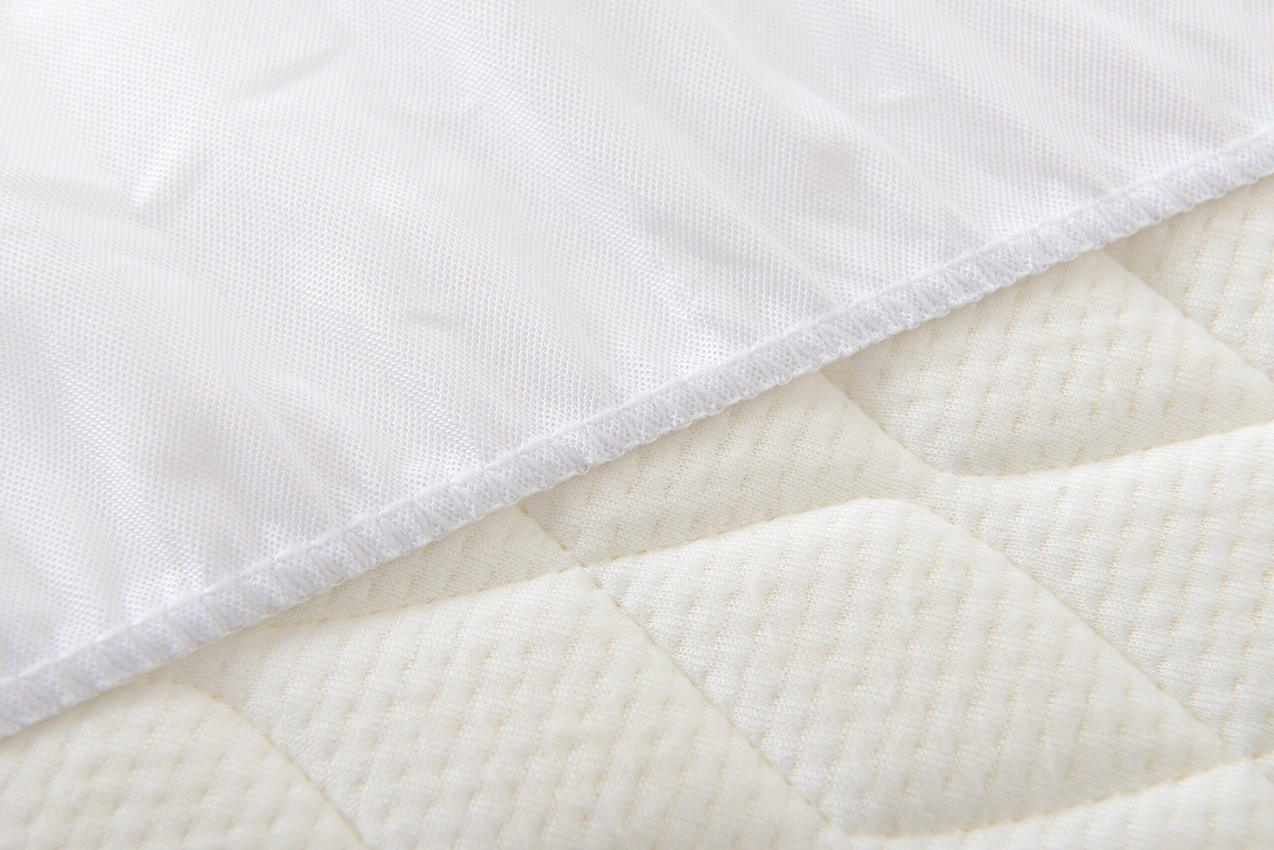 Alt View 4. Cheer Collection - Waterproof Mattress Protector for Incontinence - Noiseless Breathable Stretch Mattress Cover (Twin XL - 39" x 80") - White.