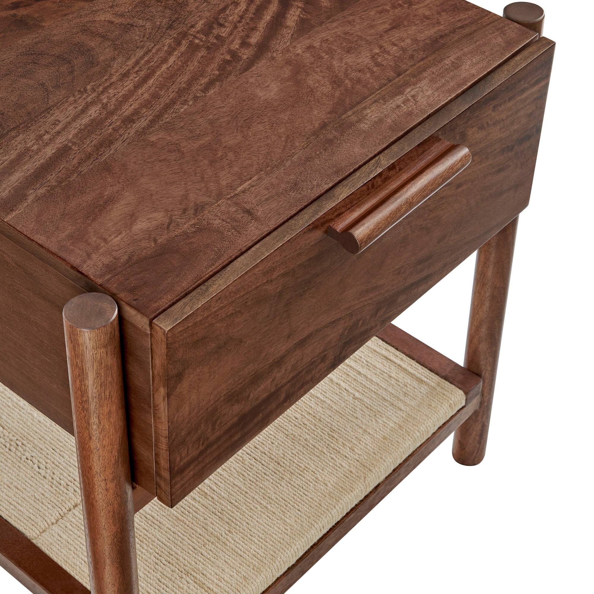 Alt View 6. Modway - Oswin 1-Drawer Wood Nightstand by Modway - Walnut.