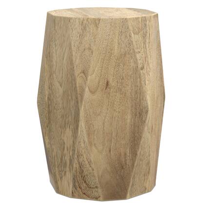 Front. Simpli Home - Judson 15 inch Wide Solid Mango Contemporary End Table in Natural, Assembled - Natural.
