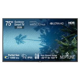 75" Neptune Partial Sun 1000 Nits 4K Outdoor Smart TV (2026)