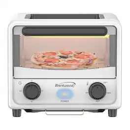 Brentwood - 3 Liter Mini Toaster Oven - White