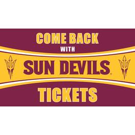Evergreen Enterprises - Arizona State Sun Devils 28" x 16" Come Back With Tickets Door Mat - Multicolor
