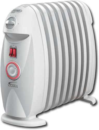 Angle View: De'Longhi - Electric Oil Radiator Heater - White