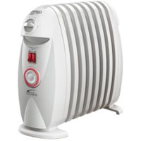 De'Longhi - Electric Oil Radiator Heater - White - Front_Zoom