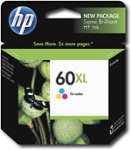 Front Zoom. HP - 60XL High-Yield Ink Cartridge - Cyan/Magenta/Yellow.